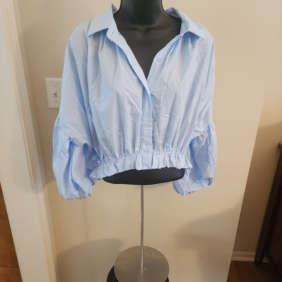 BB - Rosewater Remi Button-Down Shirt Large - Picture 2 of 4